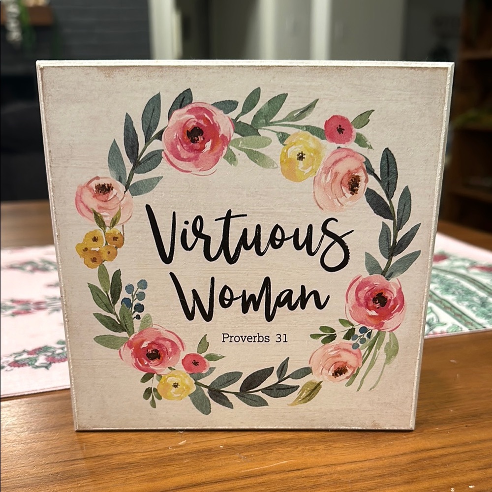 Virtuous Woman Floral Wall Art